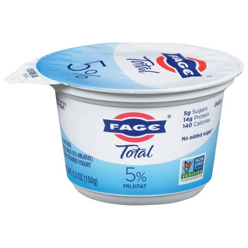 FAGE Total 5% Milkfat Plain Greek Yogurt - 5.3oz, 3 of 6