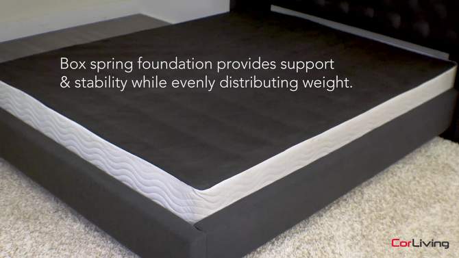 King Electric Adjustable Metal Bed Frame Dark Gray - CorLiving, 2 of 10, play video