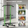 SEVOBAL Adjustable Pull Up Bar Dip Station 10 Height Settings 400LBS Capacity Multifunctional Home Gym Strength Exercise, Green, 29.13"*31.89"*82.68" - 2 of 4