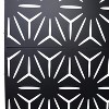 Grungis Matrix Metal Decorative Patio Screens,Freestanding Trellis Privacy Screen with Geometric Pattern for Deck Balcony Patio,76" H×48" W - 3 of 4