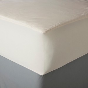 AllerEase Organic Cotton Cover Allergy Protection Mattress Pad - (Full), White