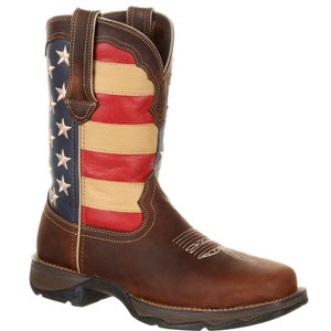 Women's Lady Rebel Work™ by Durango® Steel Toe Patriotic Flag Work Boot - 1 of 4