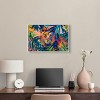 Art Remedy Relaxing Lion Tropical Jungle Animals Wall Art Framed - 2 of 4