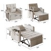 3-in-1 Sofa Bed with Wing Table, USB Ports, and Adjustable Backrest - 2 of 4