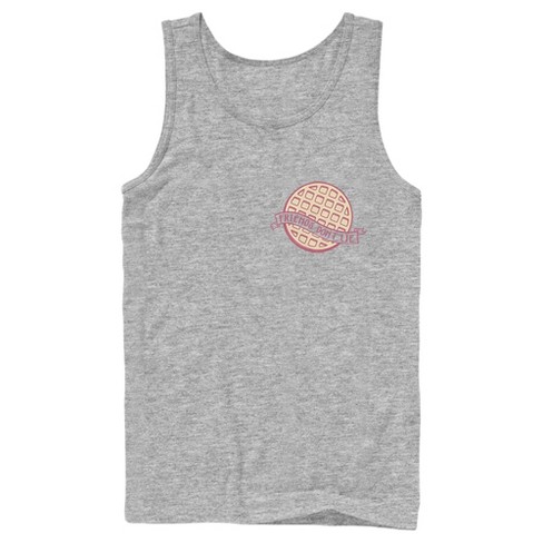 Men's Stranger Things Friends Don't Lie Waffle Badge Tank Top : Target