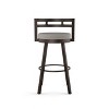 Amisco Render Upholstered Barstool: Faux Leather, Steel Frame, 300 lbs Capacity, 10-Year Warranty - 2 of 4
