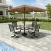 Clihome 8 Ft. x 10 Ft.Outdoor Patio Cantileve Square Umbrella with Crank Lift,Waterproof and Fade-Resistant Skirted Canopy,Without Base - 3 of 4