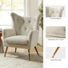 Godefroy Upholstery Accent Chair velvet with Wingback | Karat Home - 3 of 4
