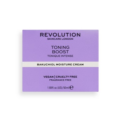 Makeup Revolution Skincare Toning Boost Cream with Bakuchiol - 1.69 fl oz