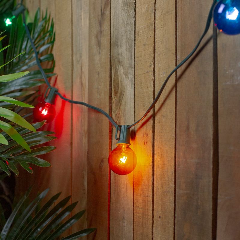 Northlight 10ct G40 Transparent Globe String Lights Multi-Color - 9' Green Wire, 2 of 4