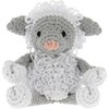 Hoooked Amigurumi DIY Kit W/Eco Barbante Yarn-Lamb Lewy - White & Grey - 3 of 4