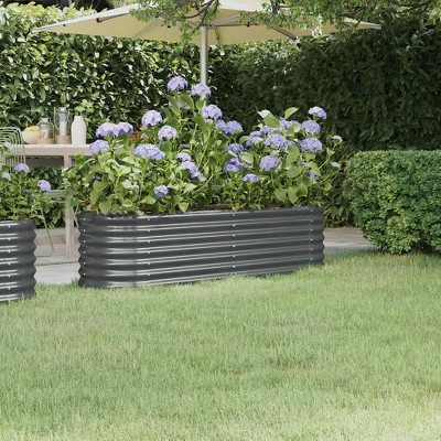 Garden Raised Bed  Powder-coated steel  vidaXL