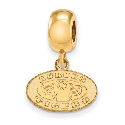 Black Bow Jewelry 14k Yellow Gold Plated Sterling Silver Auburn Tigers NCAA Bead Charm
