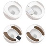 Unique Bargains 2 Pair Toilet Seat Cover Pad Bathroom Warm Toilet Seat Cushion Washable Reusable - 4 of 4