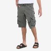 X RAY Men's Belted 12.5" Inseam Knee Length Cargo Shorts (plus size shorts in available) - 3 of 4