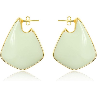 Trendy Gold Plated Knot Earrings for Women Chunky Statement Drop Dangle Earrings Lightweight Fashion Accessories Gold Jewelry
