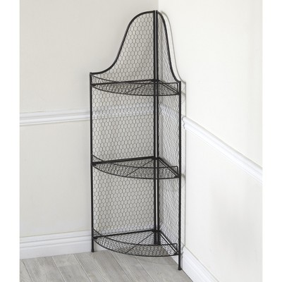 metal corner shelf bathroom