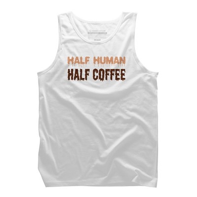 Men's Design By Humans Funny Halloween Costume For Coffee Addicts By TeeShirtMadness Tank Top