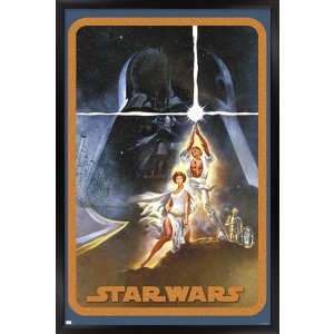 Trends International Star Wars: A New Hope - Galaxy Pose Framed Wall Poster Prints - 1 of 4