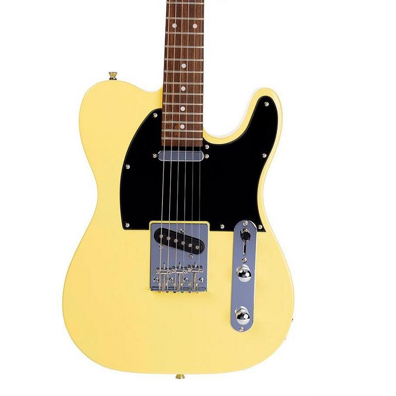 Monoprice Indio Retro Classic Electric Guitar - Blonde, With Gig Bag, 2 of 7