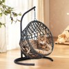 Gulches Yellow Pet Bed - Indoor/Outdoor Cat Swing with Rattan Style - 2 of 4