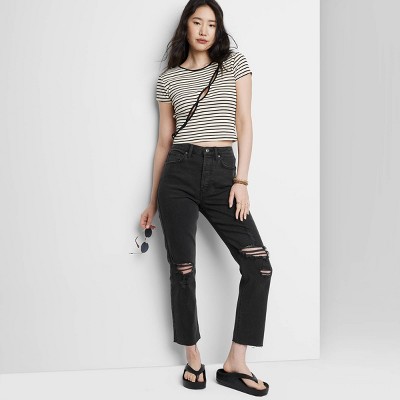 black ripped jeans target