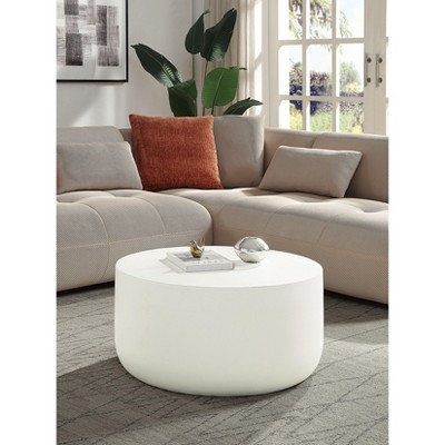 Dustan Natural White Finish Coffee Table