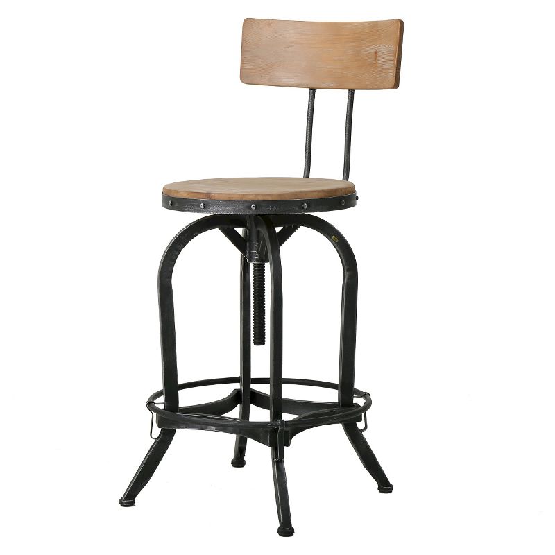 Stirling Adjustable Barstool - Christopher Knight Home, 1 of 12