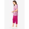 Woman Within Women's Plus Size 2-Piece Tunic And Capri Set - 4 of 4