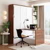 Whisen Full Size Murphy Bed with Foldable Desk, Space Saving Wall Bed - 2 of 4