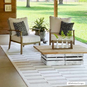 Hauteloom Artem Cream Outdoor Rug - 1 of 4