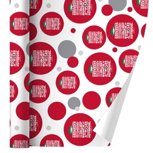 National Lampoons Christmas Vacation Jolliest Bunch Gift Wrap 30" x 72" - 1 of 4