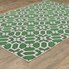 Captiv8e Designs Hilo Geometric Tile Motif Ivory/Green Indoor/Outdoor Rug - 2 of 4