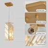 Maliang 4" Modern Crystal Pendant Light - 3 Pack, with Crystal Prism Design for Dining Room, Kitchen Island, and Living Room - 4 of 4