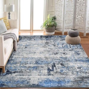 Area Rugs Living Room Modern Abstract Rug Non-Slip Low Pile Soft Rug for Bedroom Dining Room Home Office - 1 of 4
