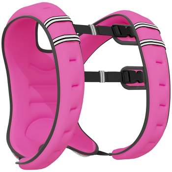 Soozier Weight Vest Workout Equipment Adjustable 17.6lbs Weighted Vest for Men Women, Pink