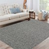 Area Rug Modern 9x12 Modern Abstract Accent Soft Hand Carved Contemporary Floor Carpet Fluffy Texture for Indoor Living Dining Room and Bedroom Area - 2 of 4