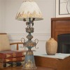 Vintage Metal Table Lamp with Distressed Finish, 34.25" Tall, Elegant Rustic Home Decor Light, 1pc - 2 of 4