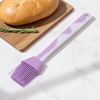 Unique Bargains Pastry Brush Asymmetrical Wave Brush with Flat Handle Dishwasher Safe Silicone PP 8.86"x1.38" 1Pcs - 2 of 4