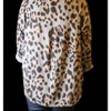 Women's Cheetah Print High Low Pullover Top - Look Mode USA - 4 of 4