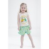 Disney Princess Moana Belle Minnie Mouse Nightmare Before Christmas Tank Top and French Terry Shorts Toddler to Big Kid - 2 of 4