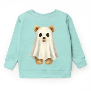 Watercolor Ghost Bear - Kids Toddler Sweatshirt and Kids Youth Sweatshirt - 1 of 1