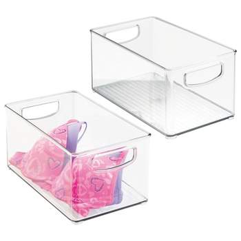 Mdesign Clarity Plastic Stackable Kitchen Storage Organizer With Pull  Drawer - 8 X 6 X 7.5, 1 Pack : Target