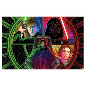 Trends International Star Wars: The Return Of The Jedi By Cole Thompson Framed Wall Poster Prints - 1 of 4
