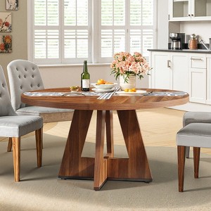 MAYEERTY Rectangular Dining Table,  Long Kitchen Table for 6-8 People - 1 of 4