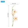 Unique Bargains Plastic Lifelike Appearance Decorative Artificial Orchid Flowers 12 Pcs - 2 of 3