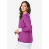 Jessica London Women's Plus Size Fine Gauge Cardigan - 4 of 4