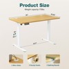 Bencmate Desks Ergonomic Standing Desk, Height Adjustable Computer Desk with Control Panel Headphone Hook, Height 28.7'' to 48'', Yellow, 63Inches - 2 of 4