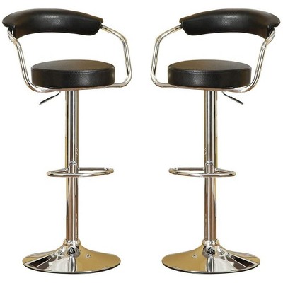 NicBex Set of 2 Bar Stools for Kitchen Island,Adjustable Swivel Counter Height Bar Stools with Short Back,Bar Chairs for Dining Rooms,Kitchens