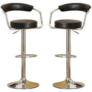 NicBex Set of 2 Bar Stools for Kitchen Island,Adjustable Swivel Counter Height Bar Stools with Short Back,Bar Chairs for Dining Rooms,Kitchens - 1 of 4